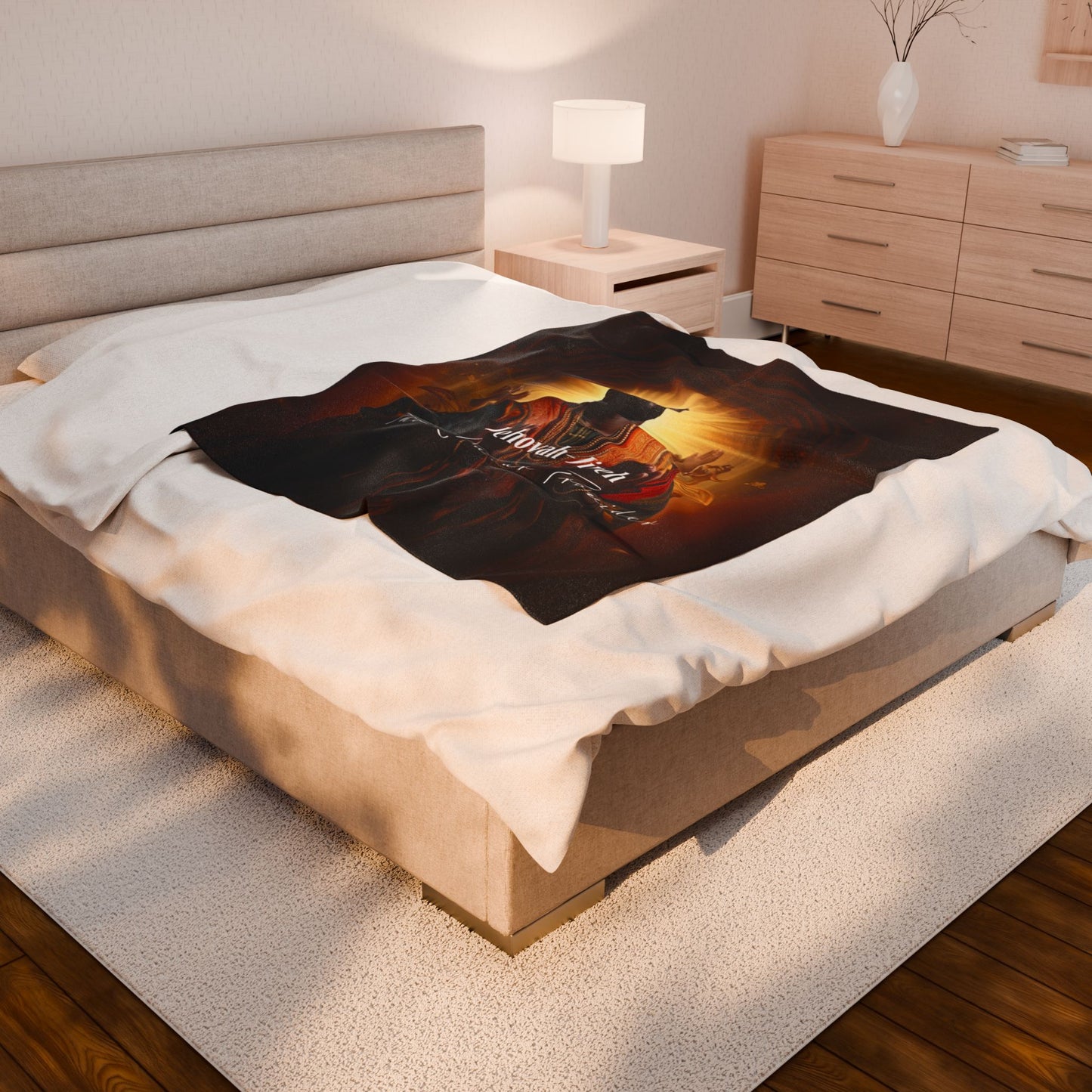 Velveteen Plush Blanket - Cozy Spiritual Comfort for Home