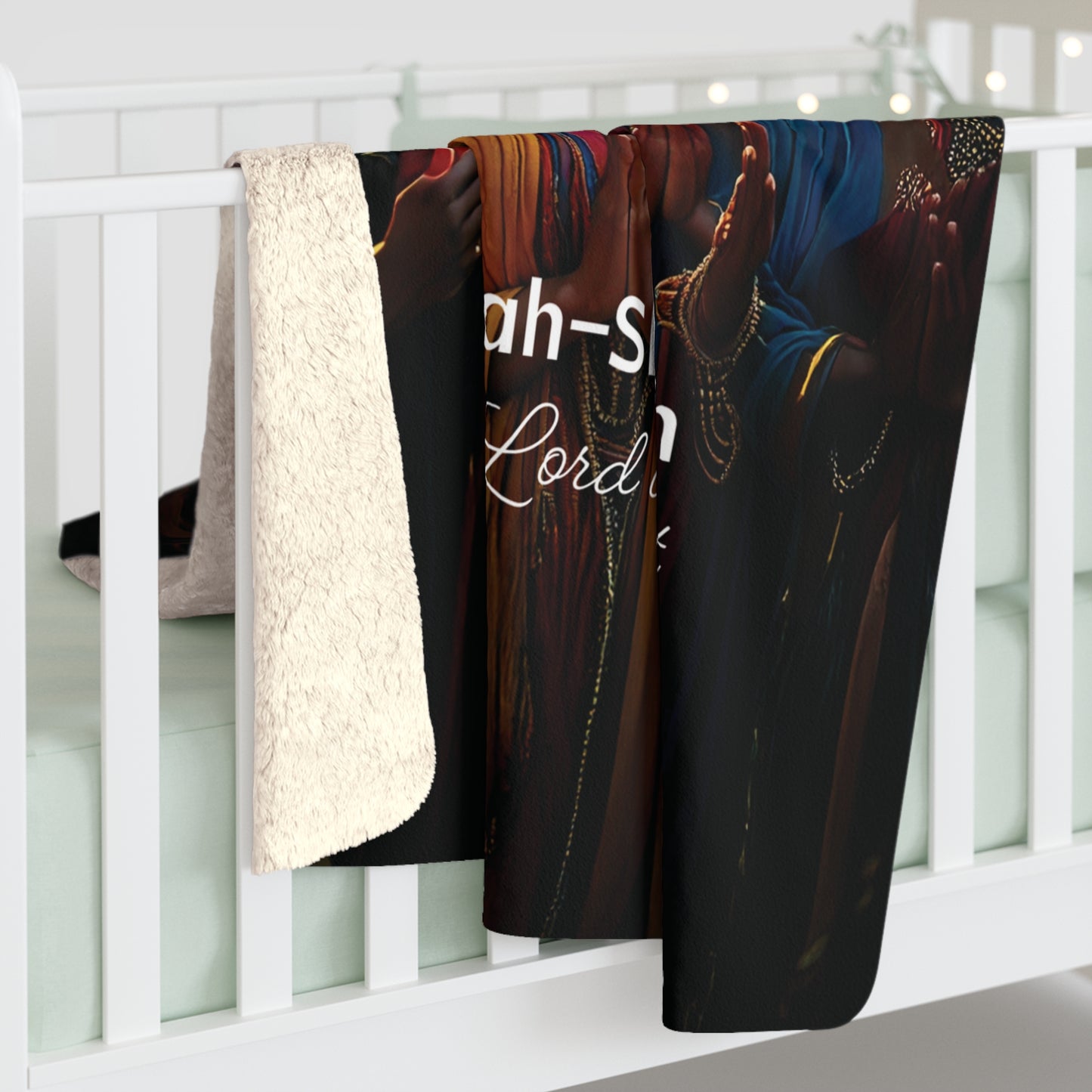 Sherpa Fleece Blanket - Jehovah-Shammah Cozy & Inspirational Comfort