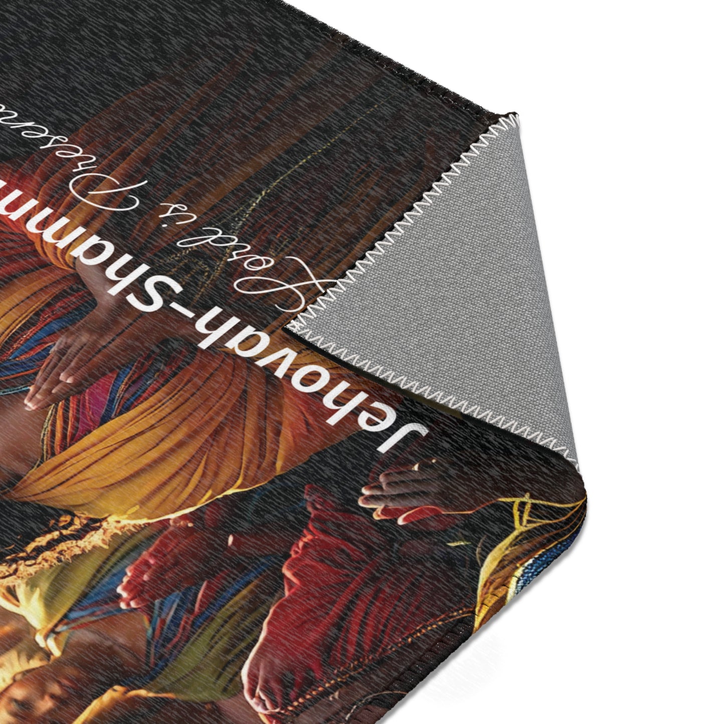 Jehovah-Shammah Inspirational Area Rug - The Lord is Present Home Decor