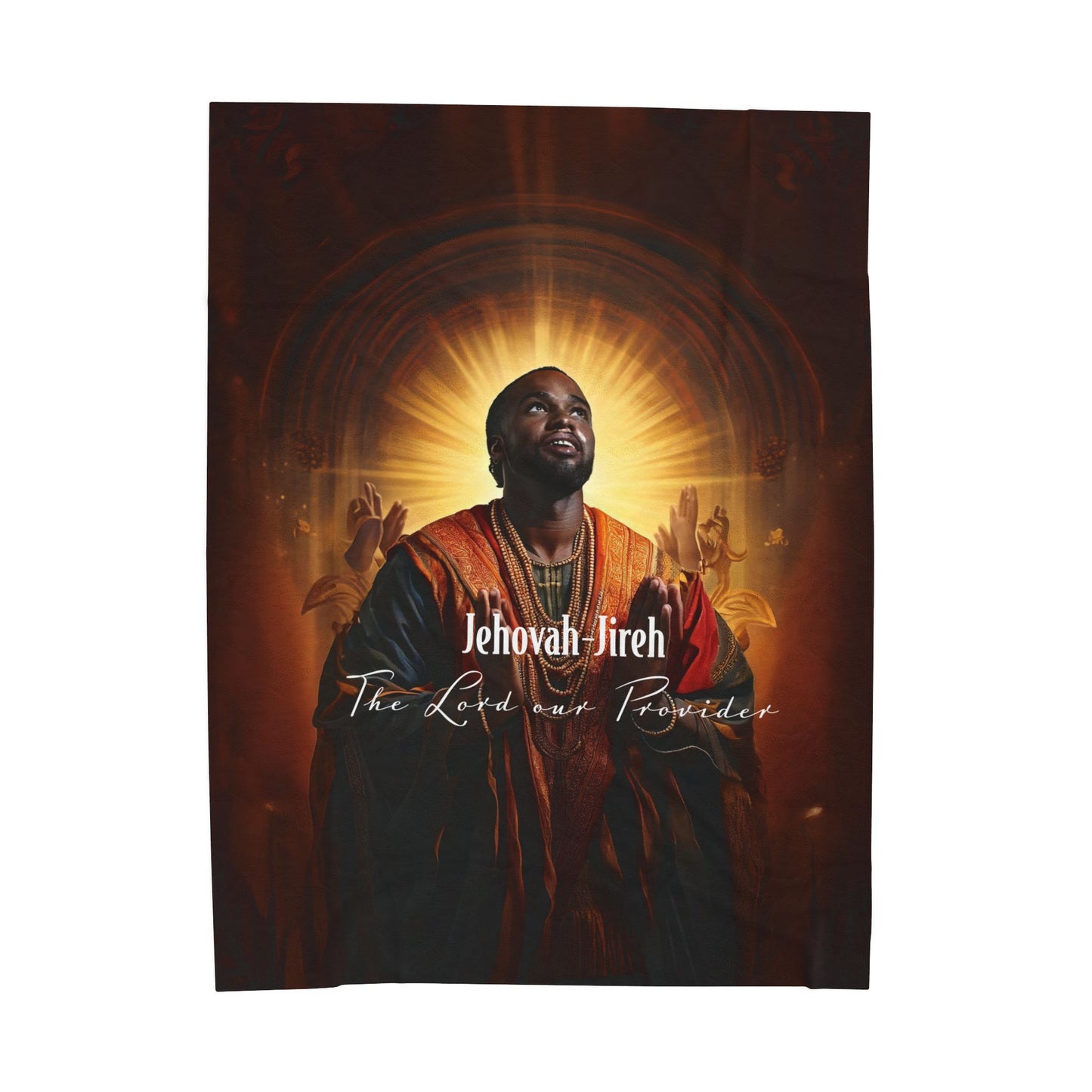 Velveteen Plush Blanket - Cozy Spiritual Comfort for Home