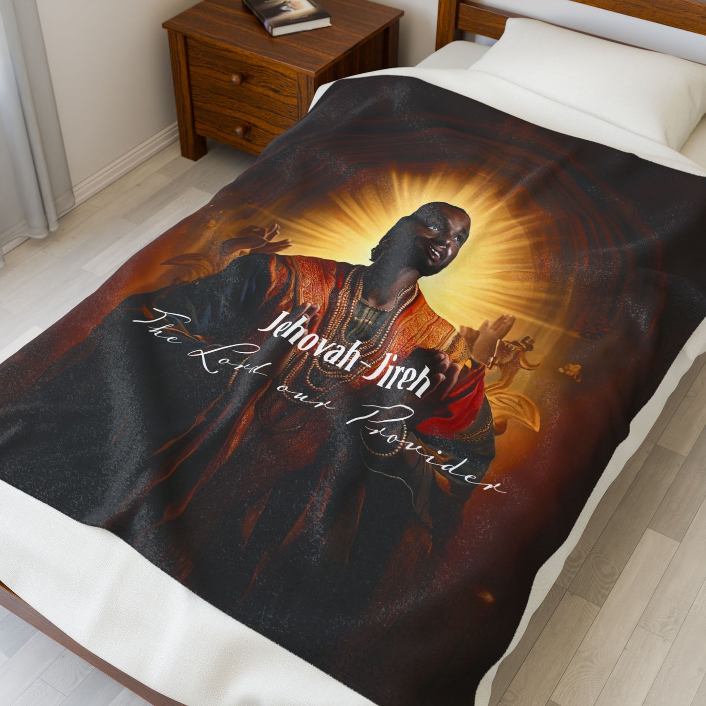 Velveteen Plush Blanket - Cozy Spiritual Comfort for Home