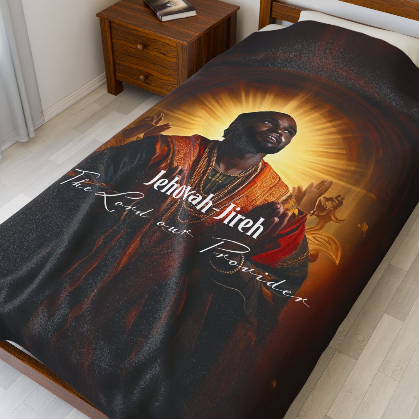 Velveteen Plush Blanket - Cozy Spiritual Comfort for Home