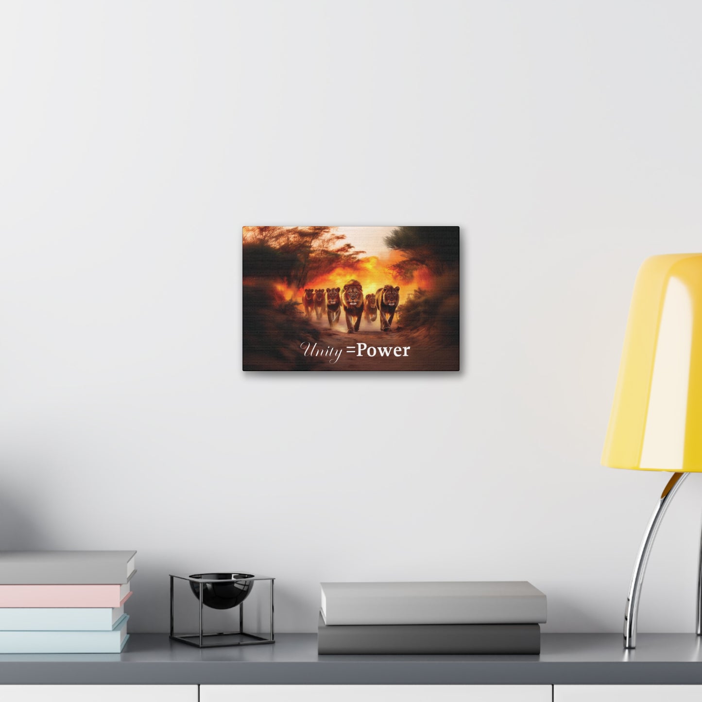 Canvas Wall Art - Unity=Power Inspirational Picture