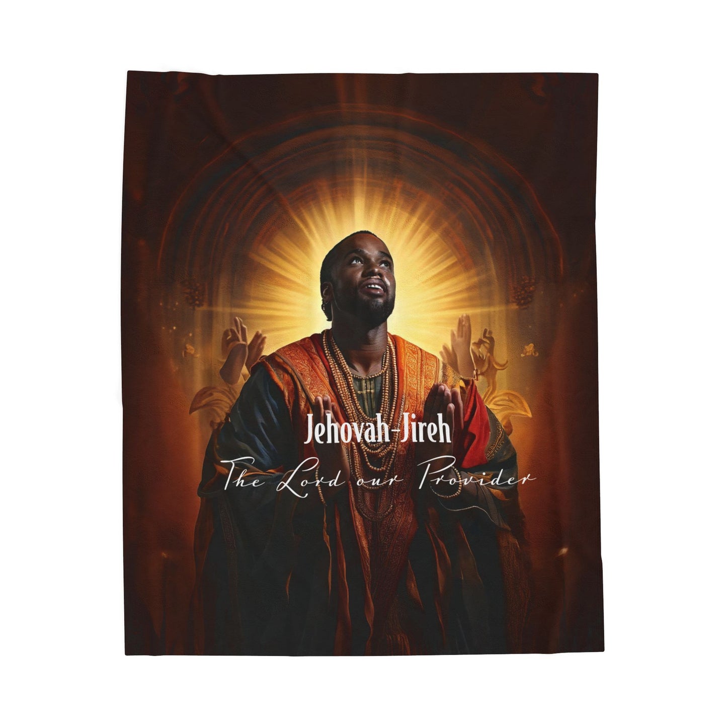 Velveteen Plush Blanket - Cozy Spiritual Comfort for Home