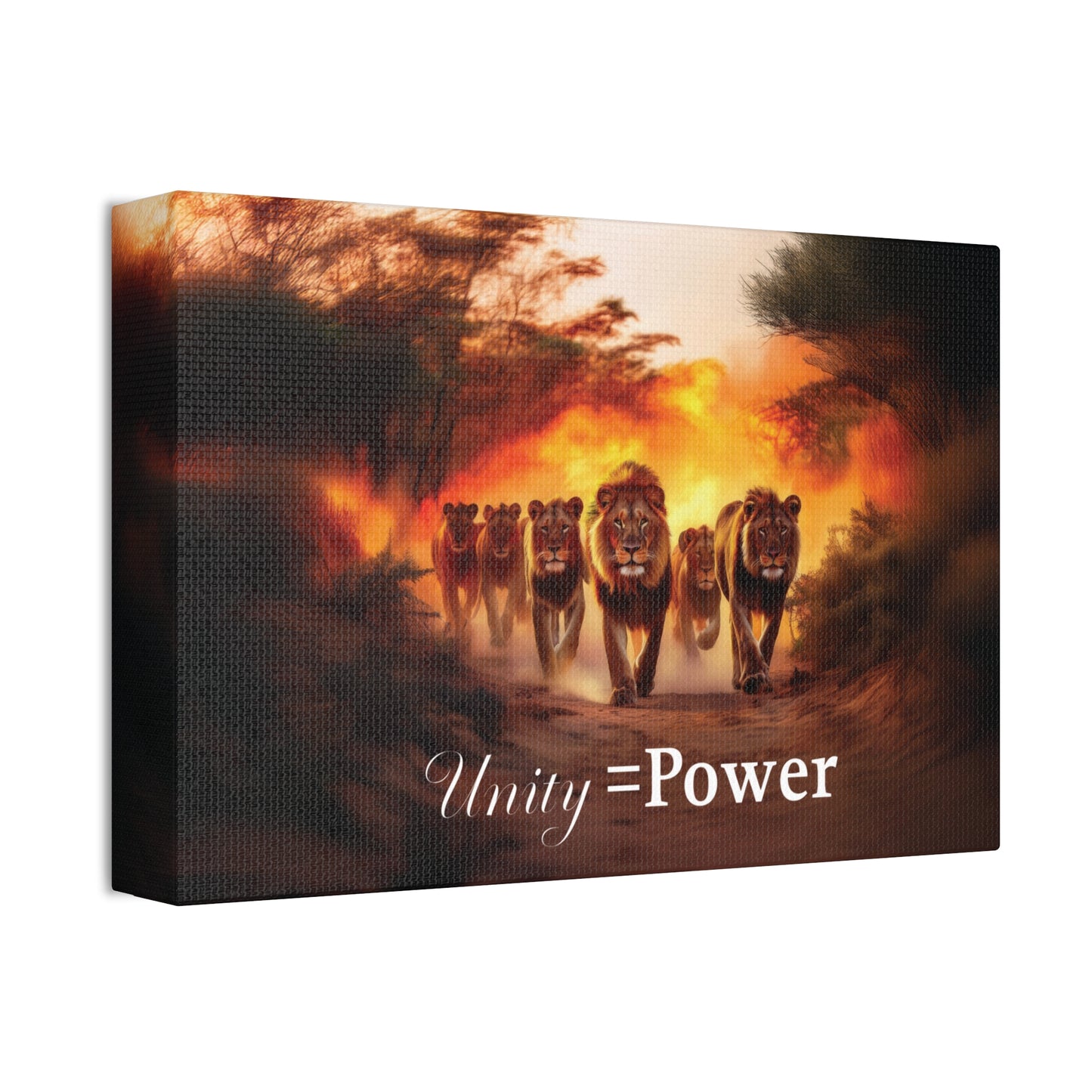 Canvas Wall Art - Unity=Power Inspirational Picture