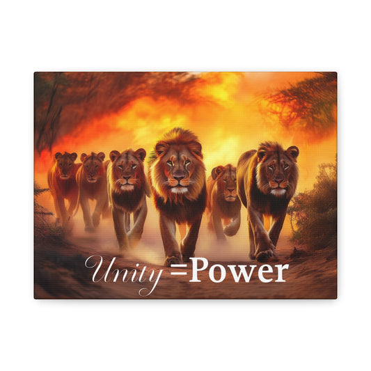 Unity=Power Canvas Print