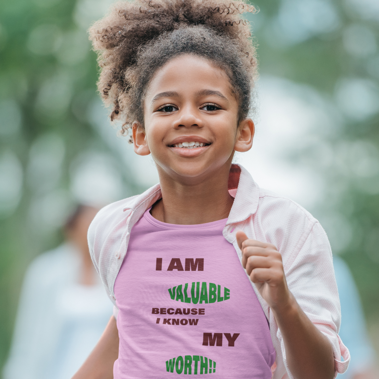 Youth Tee -  I am Valuable Because I Know My Worth