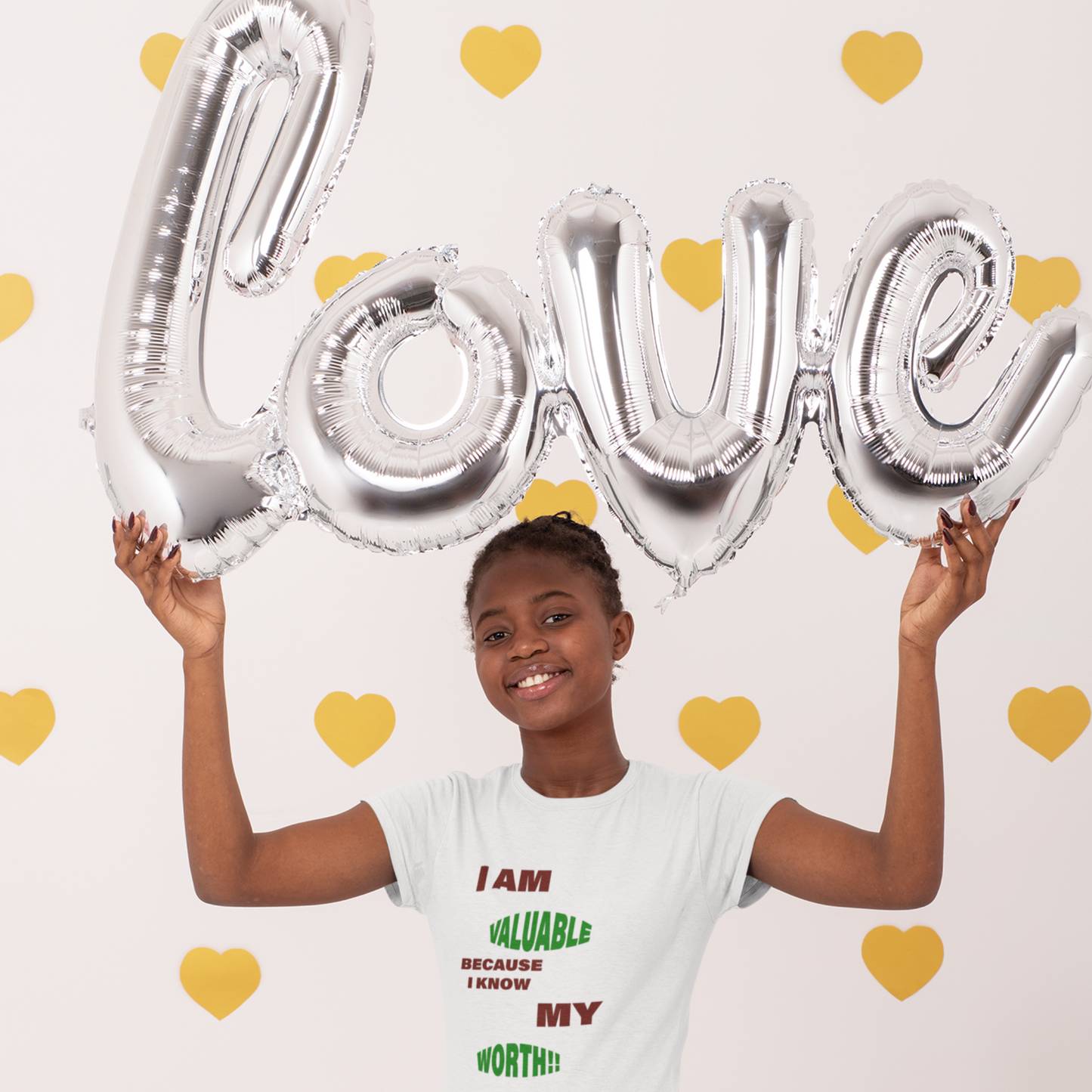 Youth Tee -  I am Valuable Because I Know My Worth