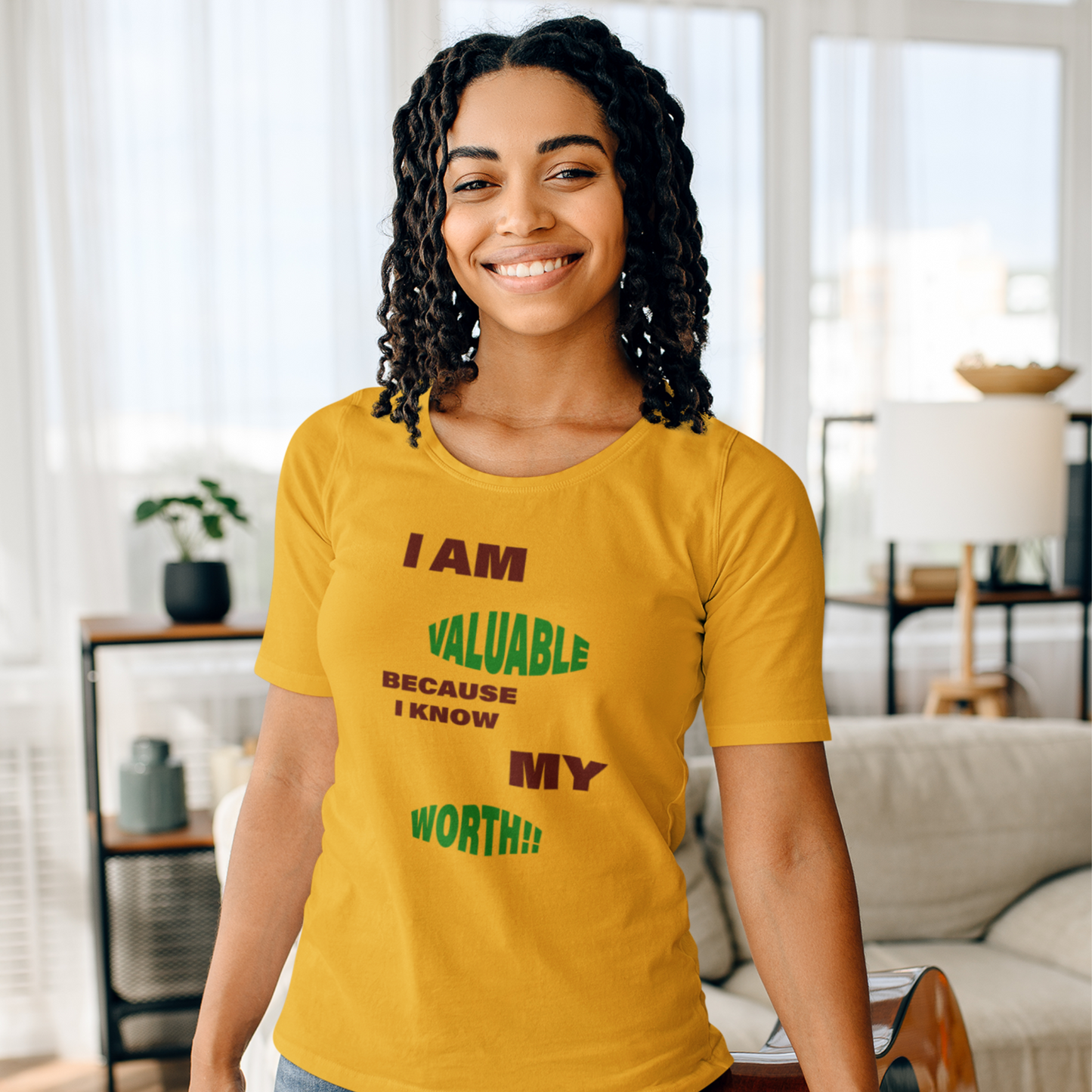 Youth Tee -  I am Valuable Because I Know My Worth