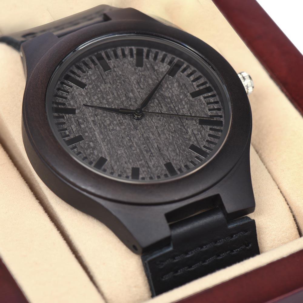 A wooden watch is a statement of natural beauty, sustainability, and handcrafted artistry.